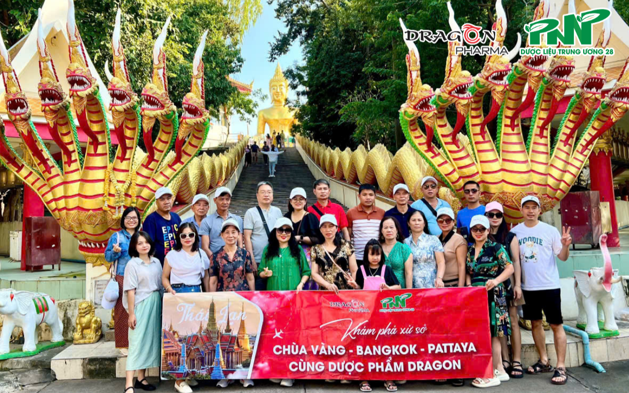 Dược liệu Trung Ương 28 tổ chức th&agrave;nh c&ocirc;ng chuyến du lịch Th&aacute;i Lan c&ugrave;ng những Qu&yacute; kh&aacute;ch h&agrave;ng th&acirc;n thiết
