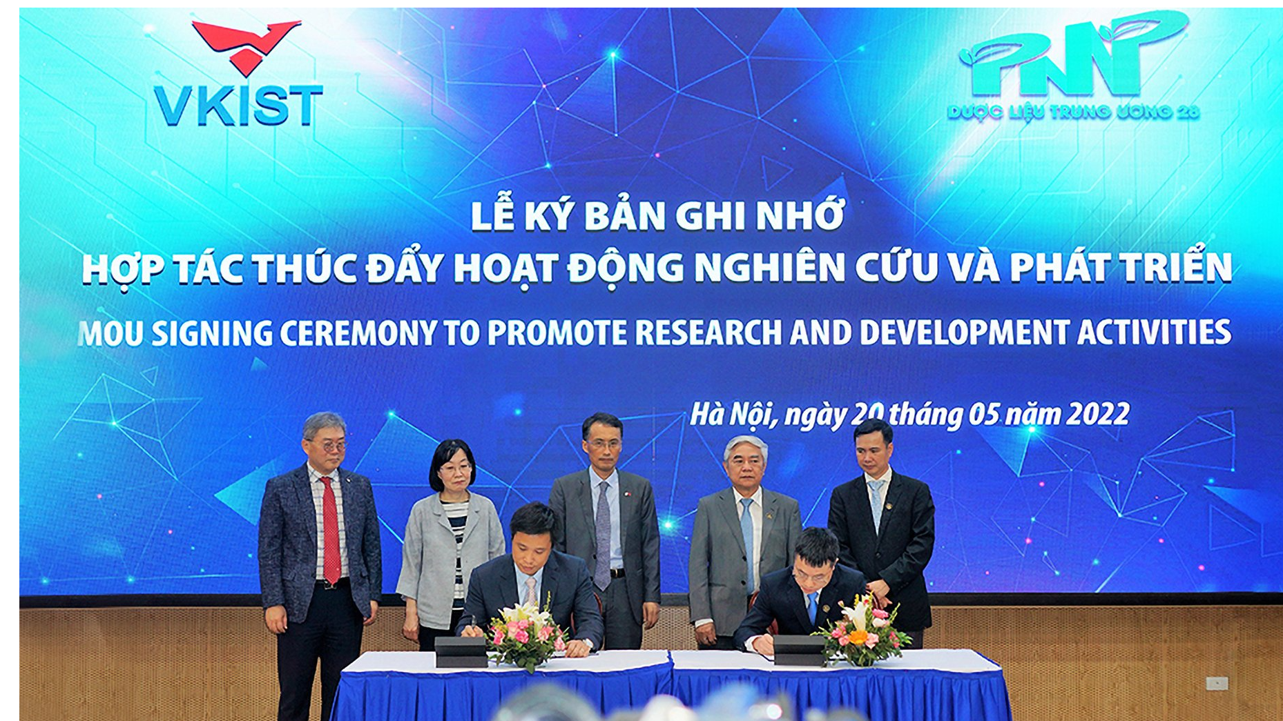 Dược liệu TW28 k&yacute; hợp t&aacute;c với Viện KHCN Việt Nam - H&agrave;n Quốc (VKIST)