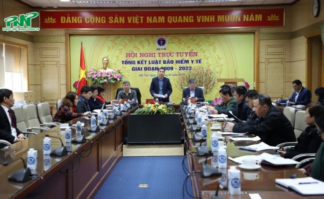Toàn cảnh hội nghị trực tuyến tổng kết Luật BHYT giai đoạn 2009- 2023